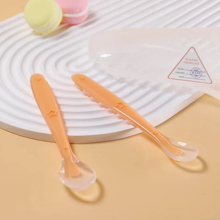 2-Piece Baby Silicone Spoon Set