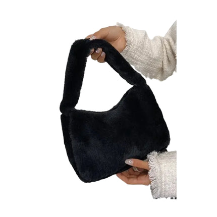 Leopard Fluffy Shoulder Bag