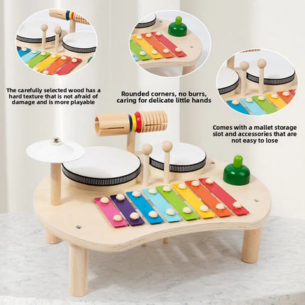 Wooden Montessori Musical Activity Table