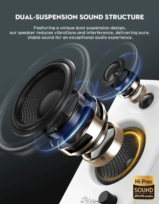 60W Active Bookshelf Speakers