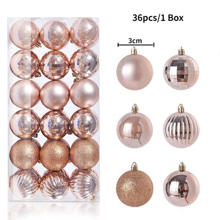Christmas Tree Baubles Ornament Set