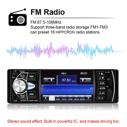 4.1-Inch 1-DIN Car Multimedia Player