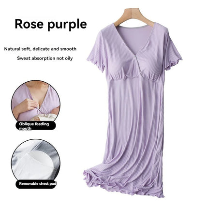 Padded Maternity Nursing Sleep Dress
