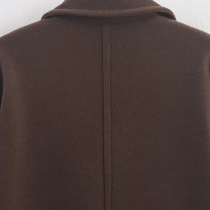 Women's Brown Wool Coat