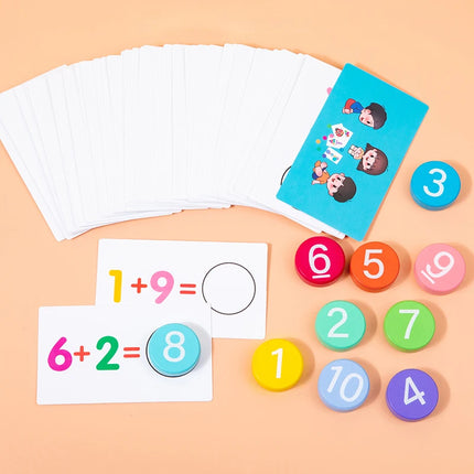 Montessori Math Card Matching Game for Kids