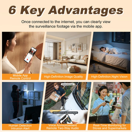 8MP 4K PTZ Wi-Fi Security Camera