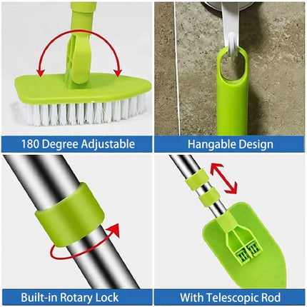 Telescopic Triangle Glass Cleaning Wiper