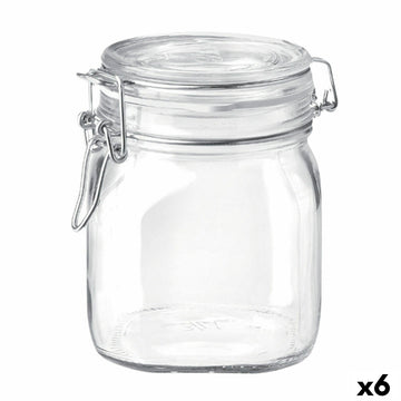 Glass Jar Bormioli Rocco Fido Transparent (6 Units)