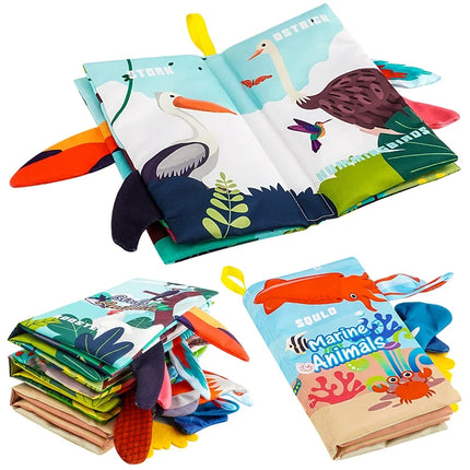 Baby Touch and Feel Sensory Soft Book for Infants