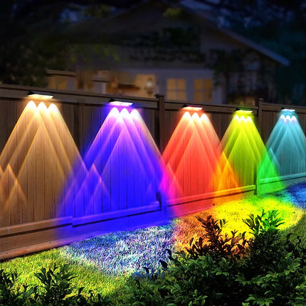 2-Pack Colorful Solar Wall Lights