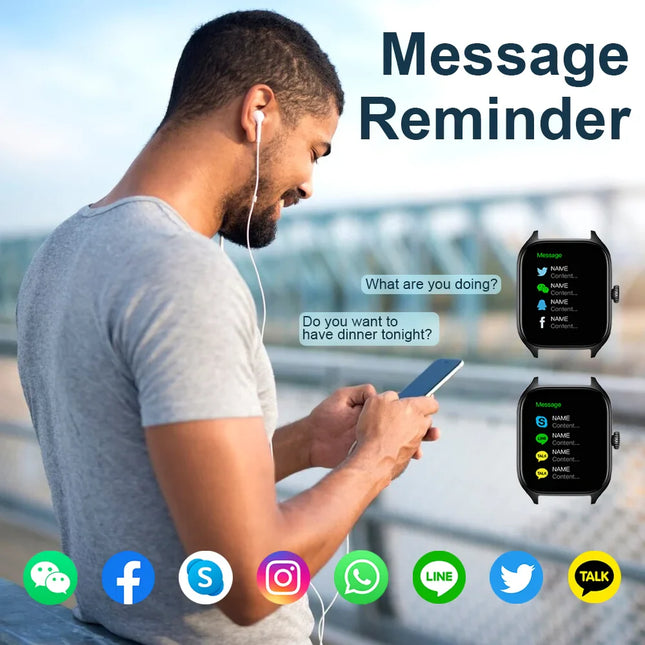 NNEOBA Smart Watch Fitness Tracker Black