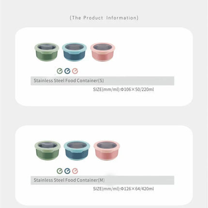 Stainless Steel Food Storage Bowl