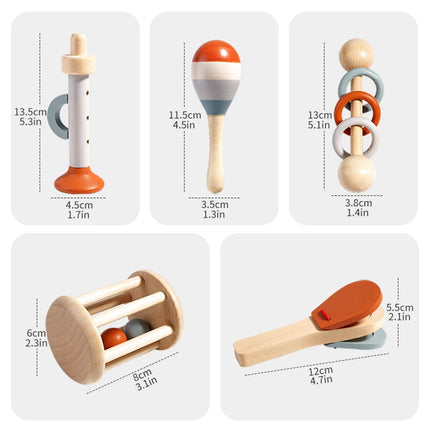 Baby Wooden Handbell Toy