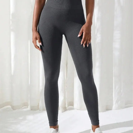 High-Waist Seamless Yoga Leggings