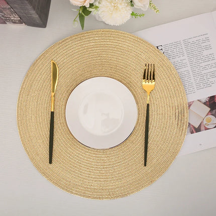 Round Woven Placemat Set