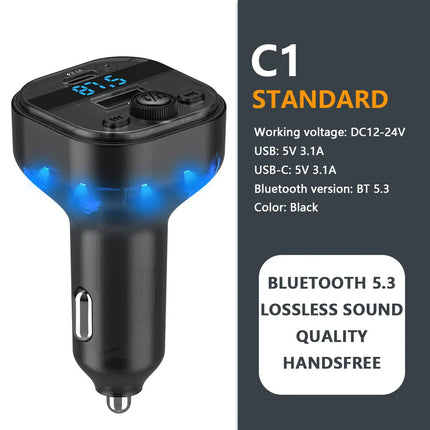 Bluetooth FM Transmitter with USB-C Charger