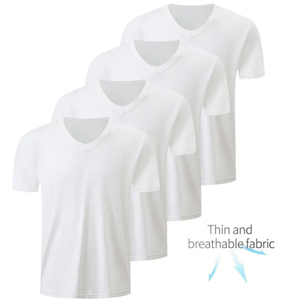 Men's Solid Color V-Neck T-Shirt