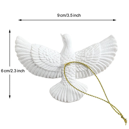 Resin Friendship Dove Christmas Ornaments