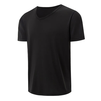 Men's Solid Color V-Neck T-Shirt