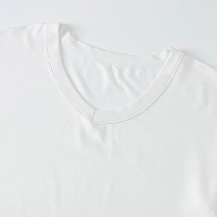 Men's Solid Color V-Neck T-Shirt