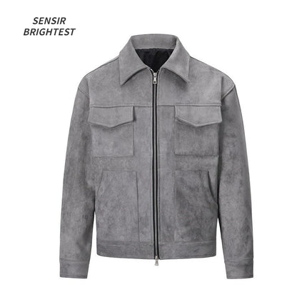 Men's Suede Windbreaker