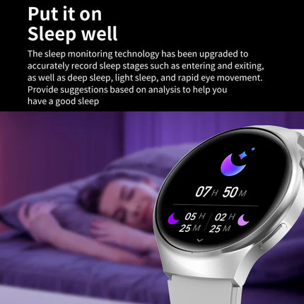 NNEOBA Health Tracker Smart Watch Silver