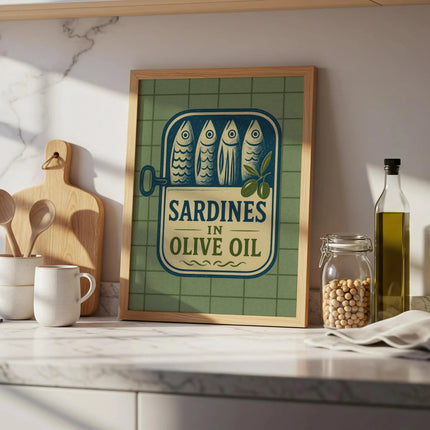 Pink Sardine Canvas Wall Art