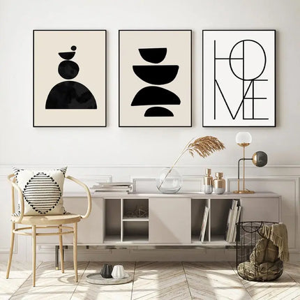 Abstract Boho Geometric Wall Art