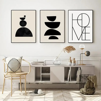 Abstract Boho Geometric Wall Art