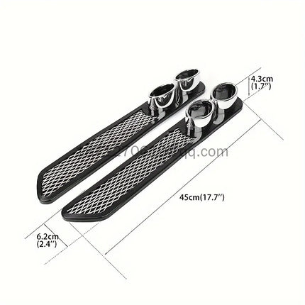 Dual Exhaust Pipe Decorative Stickers