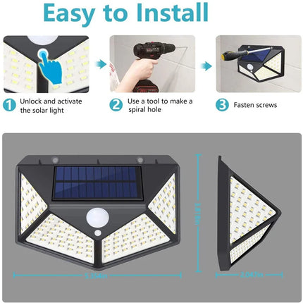 Solar LED Motion Sensor Wall Light