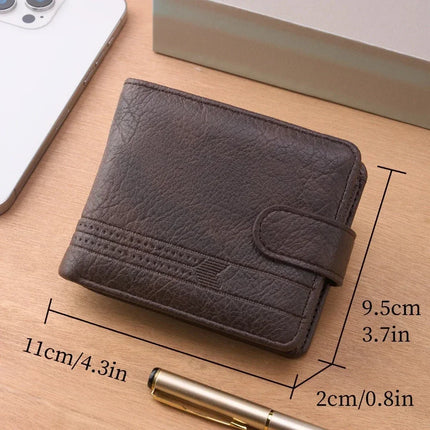 Slim Zipper Leather Wallet