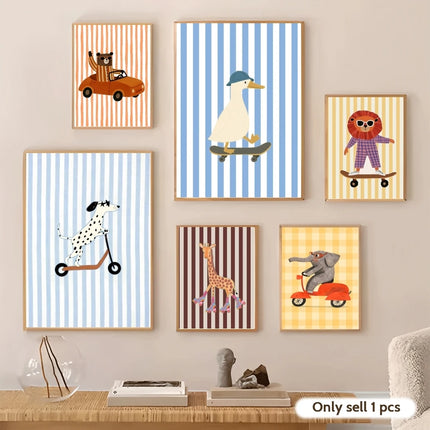 Cute Funny Animal Wall Stickers