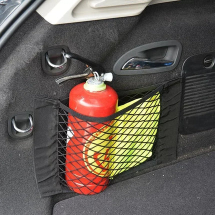 Double-Layer Car Trunk Mesh Organizer