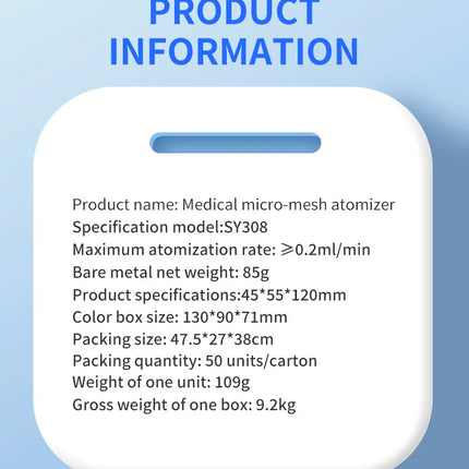 Portable Mesh Nebulizer