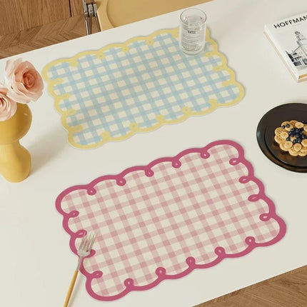 Grid PU Leather Placemat