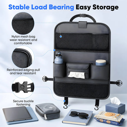 Car Backseat Organizer with Tray