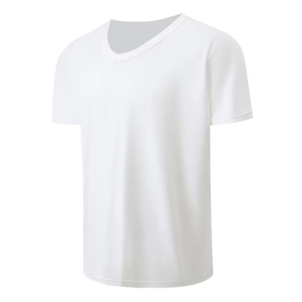 Men's Solid Color V-Neck T-Shirt