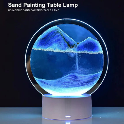 3D Flowing Sand Night Light