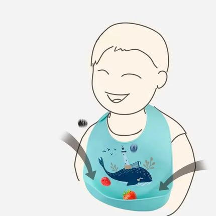 Waterproof Silicone Baby Bib
