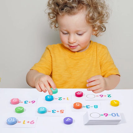 Montessori Math Card Matching Game for Kids