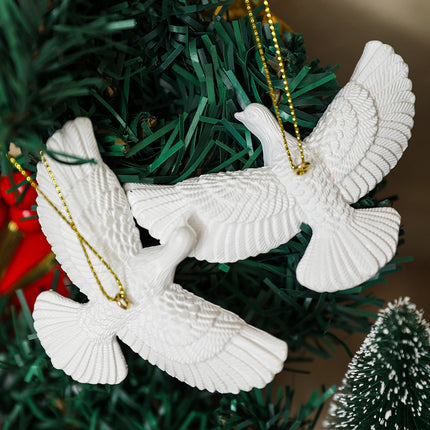 Resin Friendship Dove Christmas Ornaments