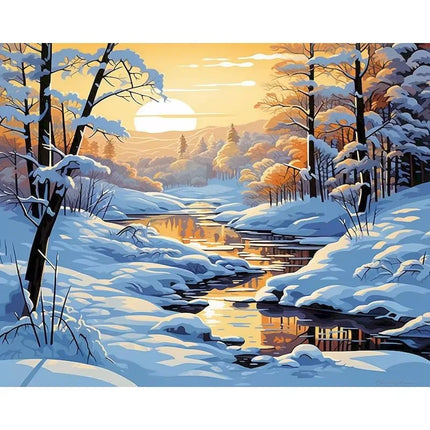 Winter Snow Scene Jigsaw Puzzle