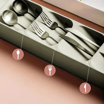 Multi-Purpose Cutlery Storage Tray