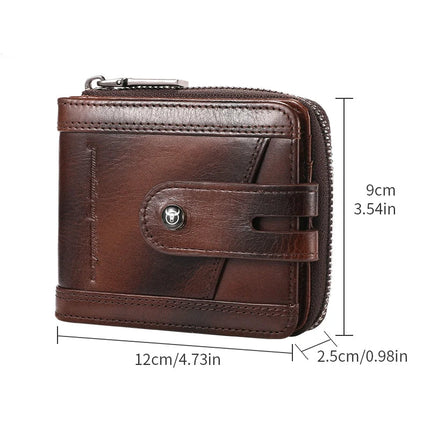 Genuine Leather Bifold Wallet