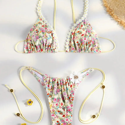 Triangle Thong Bikini Set