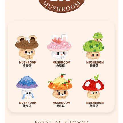 Mushroom Building Block Set