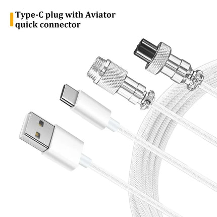 Coiled Mechanical Keyboard Cable
