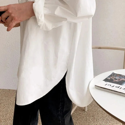 Women's White Loose-Fit Shirt