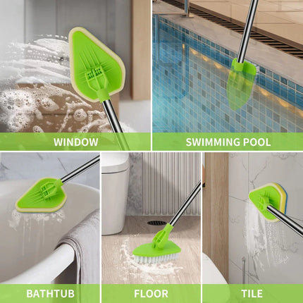 Telescopic Triangle Glass Cleaning Wiper